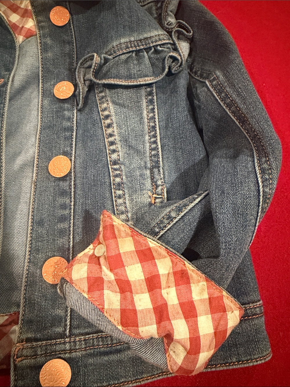 Matilda Jane Denim Ruffle Jacket - Blue - Picture 4 of 4
